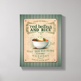 Traditional Red Beans & Rice Canvas Print