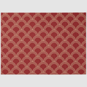Traditional Red & Gold Chinese Pattern Tissue Paper