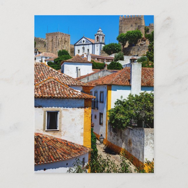 Traditional Red Roof Houses | Portugal Postcard (Front)