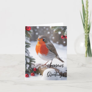 Traditional Robin Christmas card