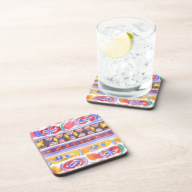 traditional Romanian decor Coaster (Right Side)