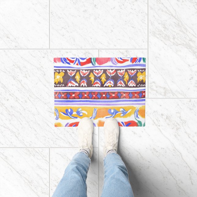traditional Romanian decor Doormat (Indoor)
