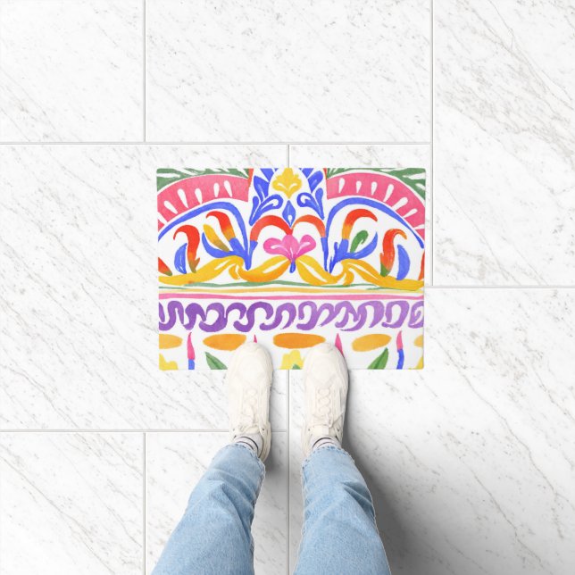 traditional Romanian decor Doormat (Indoor)