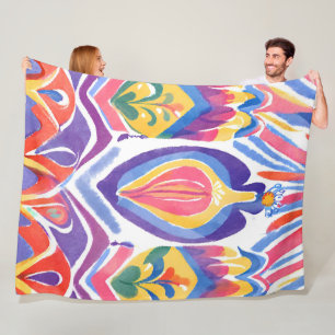 traditional Romanian decor Fleece Blanket