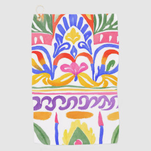 traditional Romanian decor Golf Towel