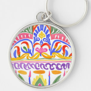 traditional Romanian decor Key Ring
