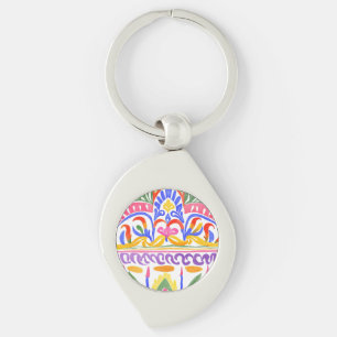 traditional Romanian decor Key Ring