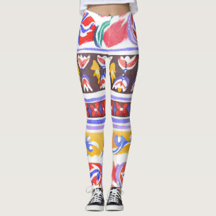 traditional Romanian decor Leggings