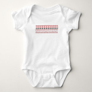 Traditional Romanian folk art motifs  Romania 3 Baby Bodysuit