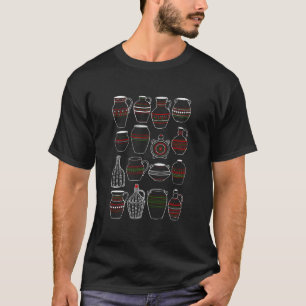 Traditional Romanian Pitchers (Colour/Black) T-Shirt
