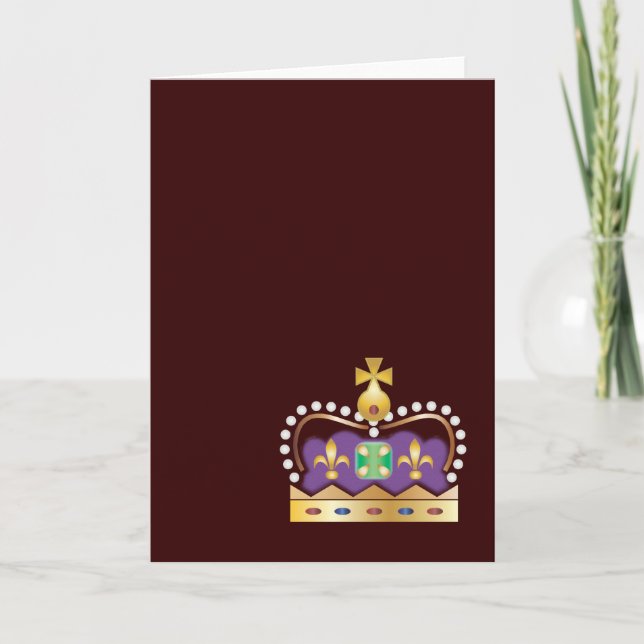 Traditional Royal Crown Card (Front)