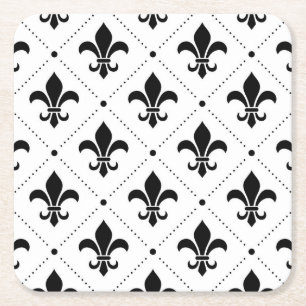 Traditional Royal Lily ornament Paper Coaster
