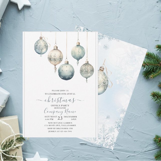 Traditional Rustic Winter Watercolor Merry Christm Invitation (Creator Uploaded)
