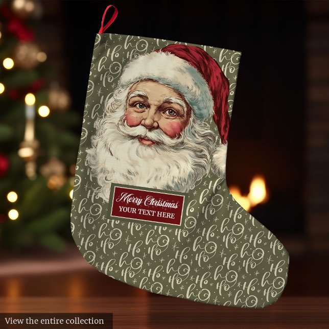 Traditional Santa Claus Christmas Stocking Vintage (Traditional Santa Claus Christmas Stocking Vintage Charm)