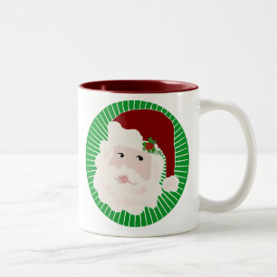 Traditional Santa Two-Tone Coffee Mug