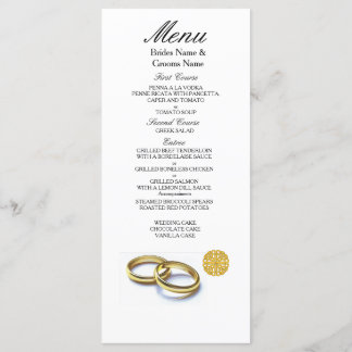 Traditional Scottish and Celtic Wedding Ring Theme Menu