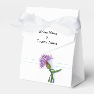 Traditional Scottish and Celtic Wedding Thistle Th Favour Box
