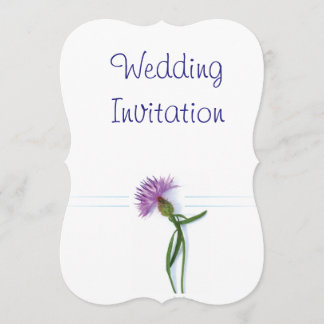 Traditional Scottish and Celtic Wedding Thistle Th Invitation