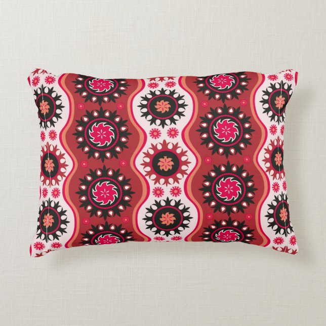 Traditional seamless oriental ornament decorative cushion (Front)