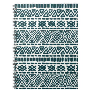 Traditional seamless ornament in folk, ethnic styl notebook