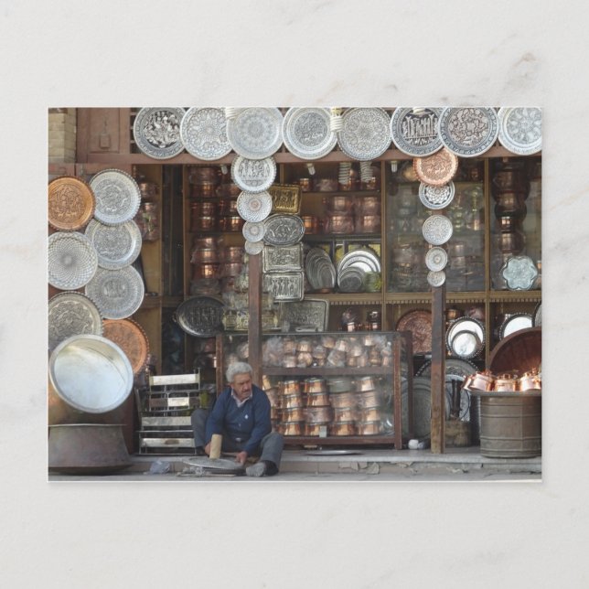 Traditional Shop in Isfahan Postcard (Front)