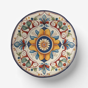 Traditional Sicilian Italian Ceramics Paper Plate