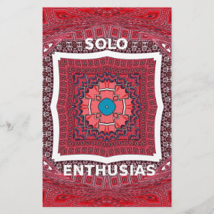 Traditional Sindhi Culture Ajrak Pattern Art Print Stationery