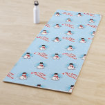 Traditional Snowman with Merry Christmas on BLUE Yoga Mat<br><div class="desc">Christmas on your mind? Frosty nipping at your nose?  Look great in this wonderful traditional design.</div>