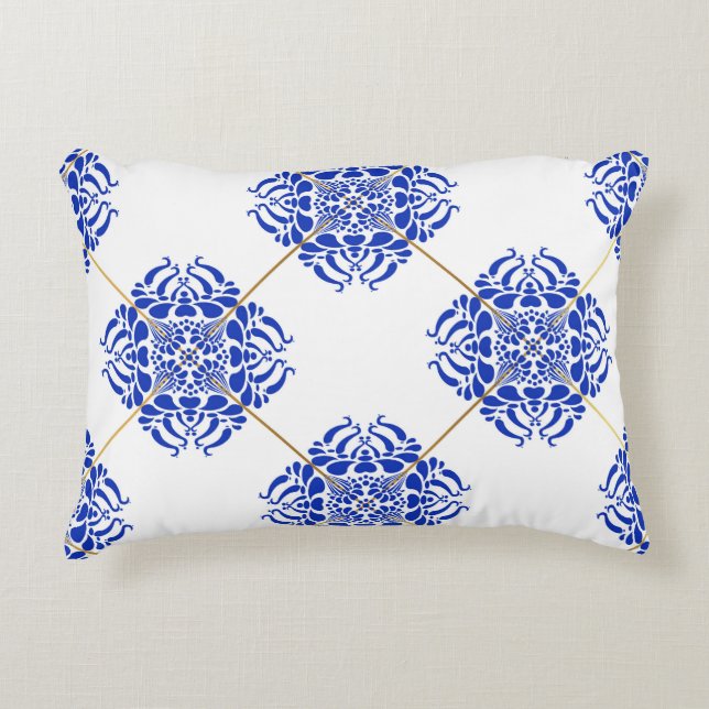 Traditional spain seamless pattern. Spanish cerami Decorative Cushion (Front)