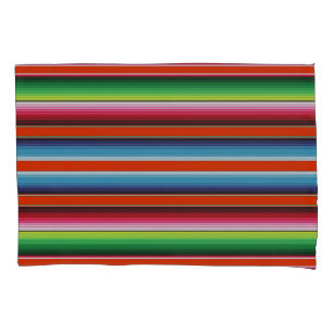 Traditional Spanish Serape Fiesta Mexican Blanket Pillowcase