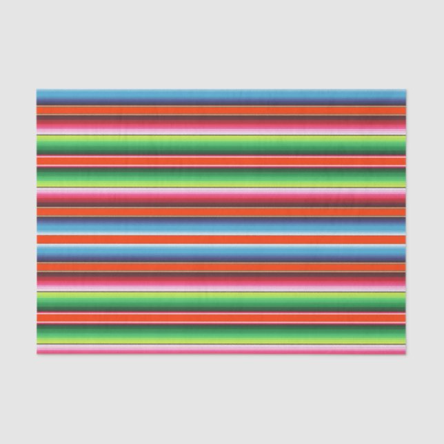 Traditional Spanish Serape Fiesta Mexican Blanket Tissue Paper (Front)