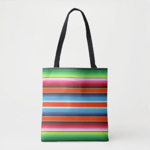 Traditional Spanish Serape Fiesta Mexican Blanket Tote Bag