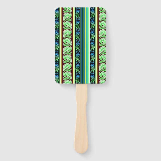 Traditional Sri Lanka Liyawel (leaves pattern)     Hand Fan (Front)