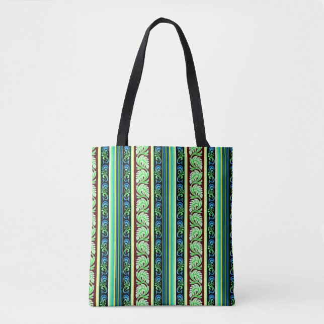 Traditional Sri Lanka Liyawel (leaves pattern)  Tote Bag (Front)