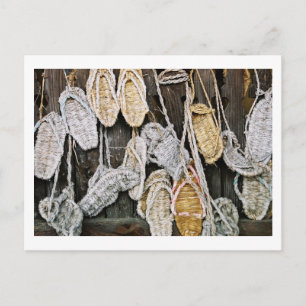 Traditional Straw Sandals: Saijo, Japan  Postcard