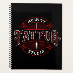 Traditional Style ADD NAME Tattoo Studio Shop Planner
