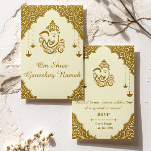 Traditional Style Hindu Indian Wedding Invitation