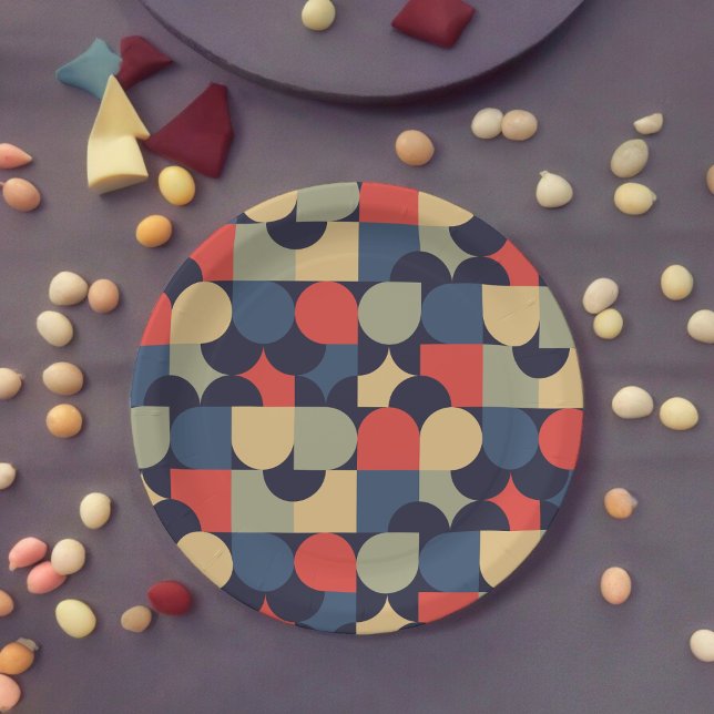 Traditional Style Paper Plate (vintage retro theme,birthday,wedding,baby shower,special occasion event paper plate party supplies)