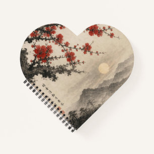 Traditional Sumi-e Ink Wash Art Notebook