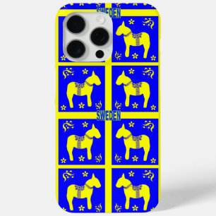 traditional Swedish colours symbols of Sweden iPhone 15 Pro Max Case