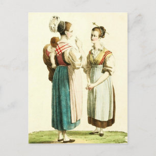 Traditional Swiss Costume of the Canton of Uri Postcard
