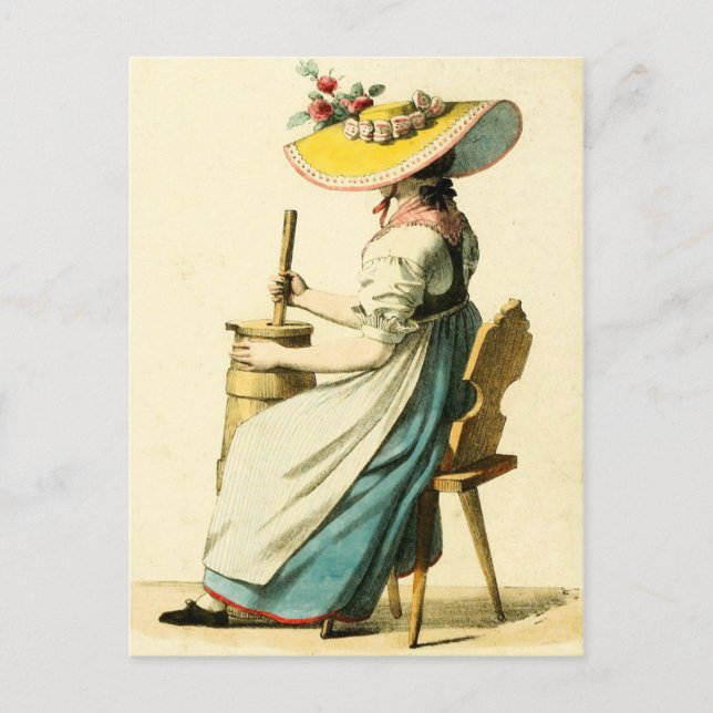 Traditional Swiss Costume of Unterwalden Postcard (Front)