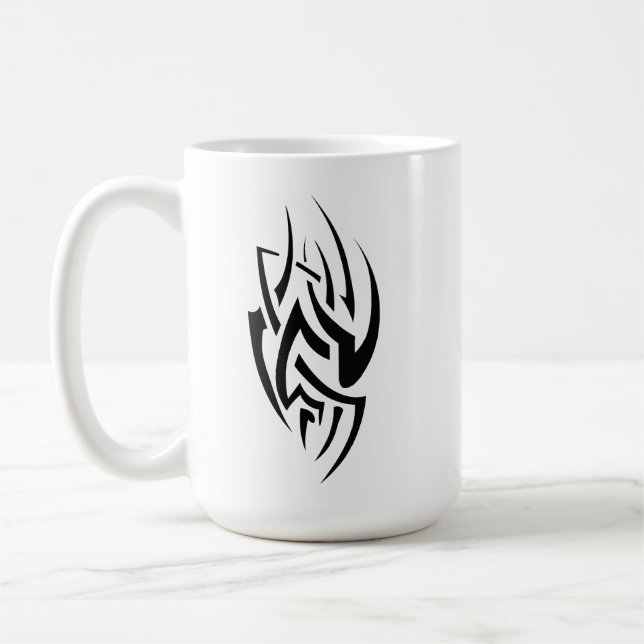 Traditional Tattoo Art Inspired Design Coffee Mug (Left)