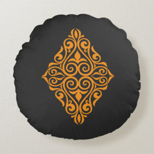 Traditional Tattoo Art Inspired Design Round Cushion