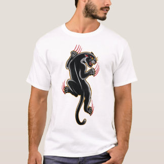 Traditional Tattoo Panther illustration Sticker T-Shirt