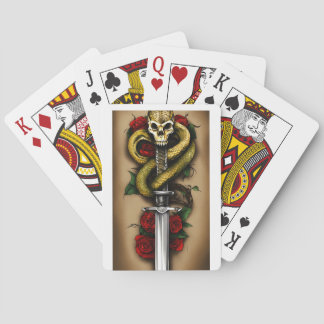 Traditional Tattoo Style Playing Cards