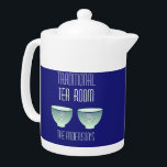 Traditional Tea Room Teapots<br><div class="desc">Traditional Tea Room Teapots.  Teacup drawings & sign design by Claudine Boerner. Copyright (c) 2023 Claudine Boerner and it's licensees,  All Rights Reserved.</div>