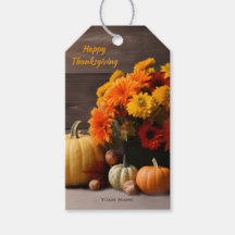 Traditional Thanksgiving Gift Tag