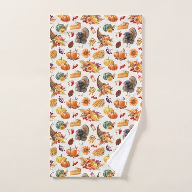 Traditional Thanksgiving Hand Towel (Hand Towel)