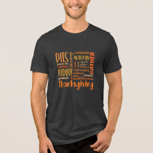 Traditional Thanksgiving Men's T-Shirt Tri-Blend Shirt